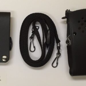 TASLTF1000 Hard lederen draagtas met swivel en nylon schouderriem