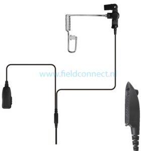 Incotech 2-Draads beveiligingsset met acoustic tube Motorola multi-pin connector (type M4)